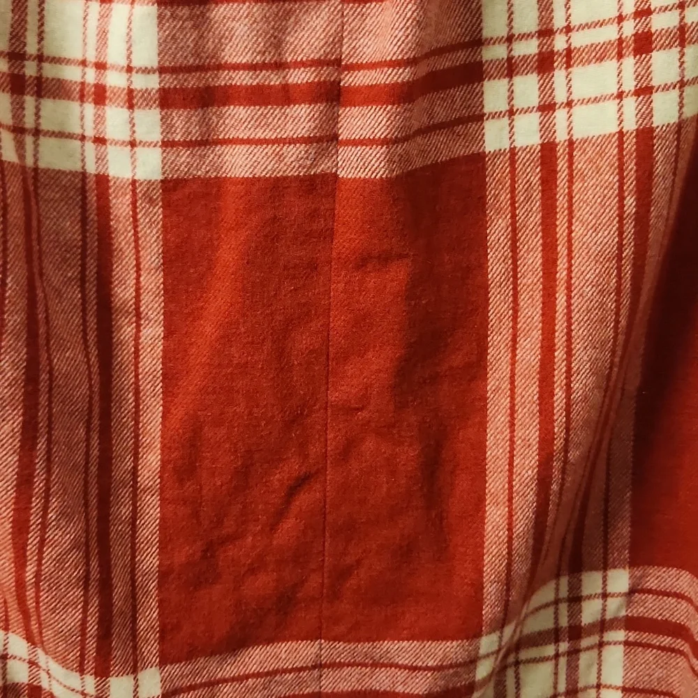 Vintage 80s Evan Picone red pleated plaid skirt 6